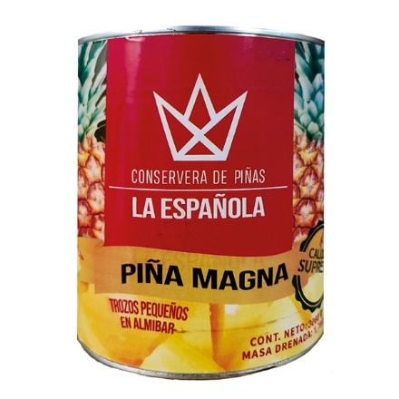Mostrar detalles de Piña Trozo La Española Lata 3.06 Kg Imagen de Piña Trozo La Española Lata 3.06 Kg