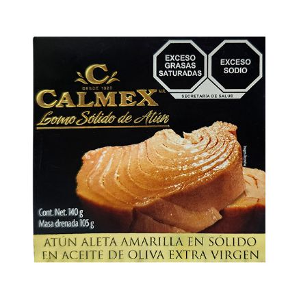 Mostrar detalles de Lomo Solido de Atun Calmex 140 gr Imagen de Lomo Solido de Atun Calmex 140 gr