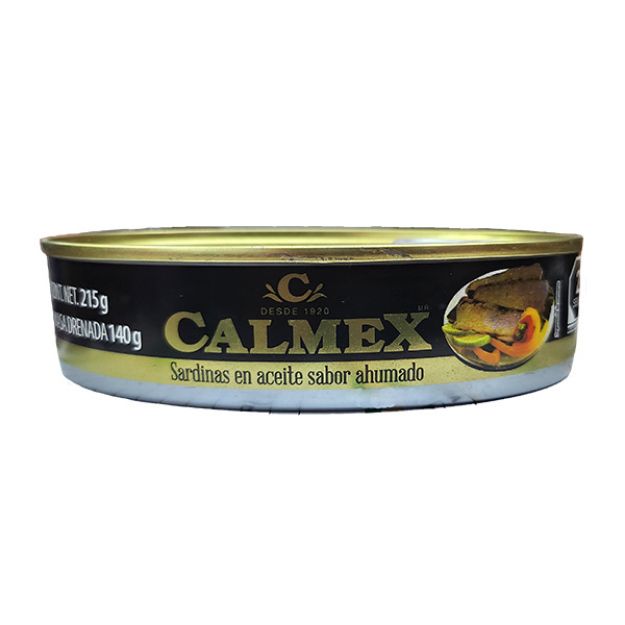 Imagen de Sardina en Aceite Sabor Ahumado Calmex Lata 215 gr