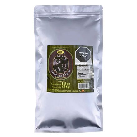 Mostrar detalles de Aceituna Negra Deshuesada Loreto Frasco 900g Imagen de Aceituna Negra Deshuesada Loreto Frasco 900g