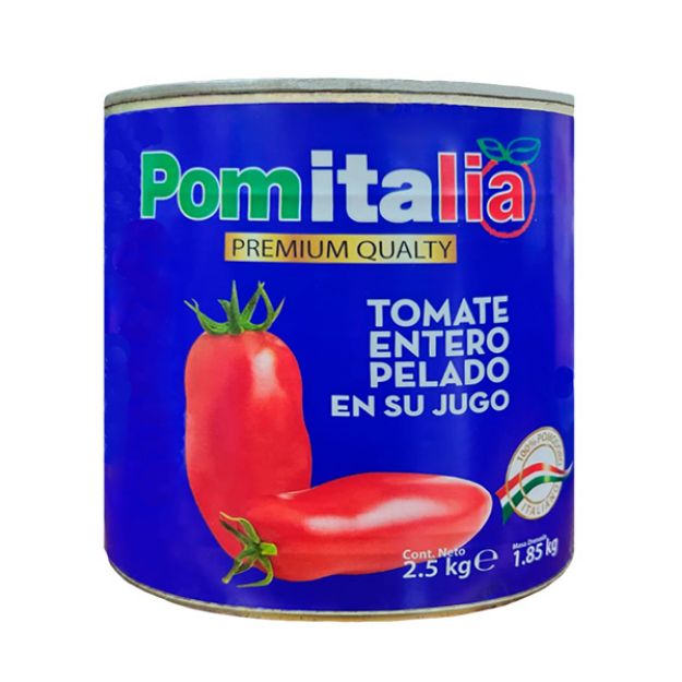 Imagen de Tomate Entero Pelado Pomitalia 2.5 Kg