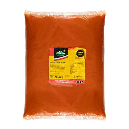 Mostrar detalles de Salsa para Alitas La Dueña bolsa de 2 kg Bufalo Imagen de Salsa para Alitas La Dueña bolsa de 2 kg Bufalo