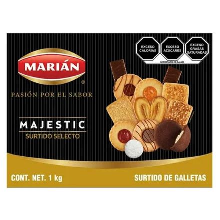 Mostrar detalles de Galleta Surtido Majestic Marian 1 Kg (IEPS inc.) Imagen de Galleta Surtido Majestic Marian 1 Kg (IEPS inc.)
