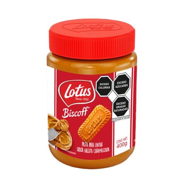 Imagen de Lotus Biscoff 400 gr Pasta para Untar Sabor Galleta Caramelizada (IEPS INC)