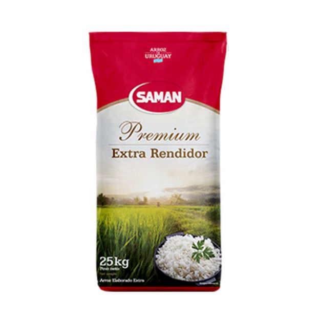 Imagen de Arroz Grano Largo Uruguayo SAMAN 25 Kg