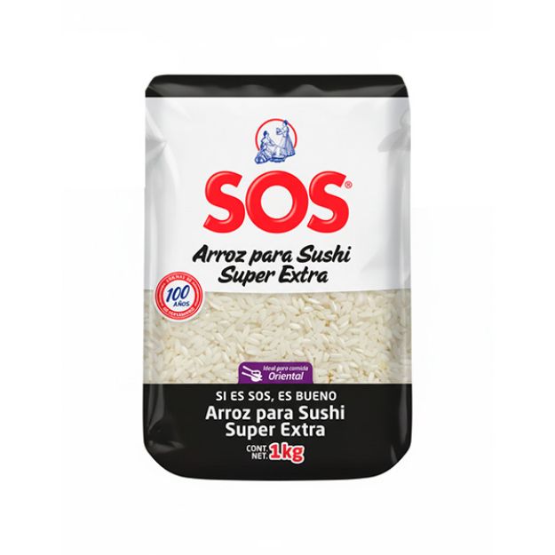 Imagen de Arroz para Sushi SOS Paquete de 12 de 1 Kg