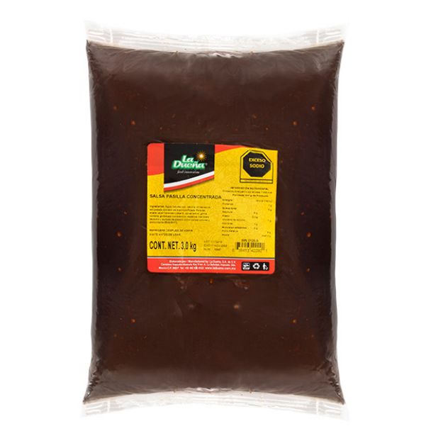 Imagen de Salsa Pasilla Concentrada La Dueña Bolsa 3 Kg