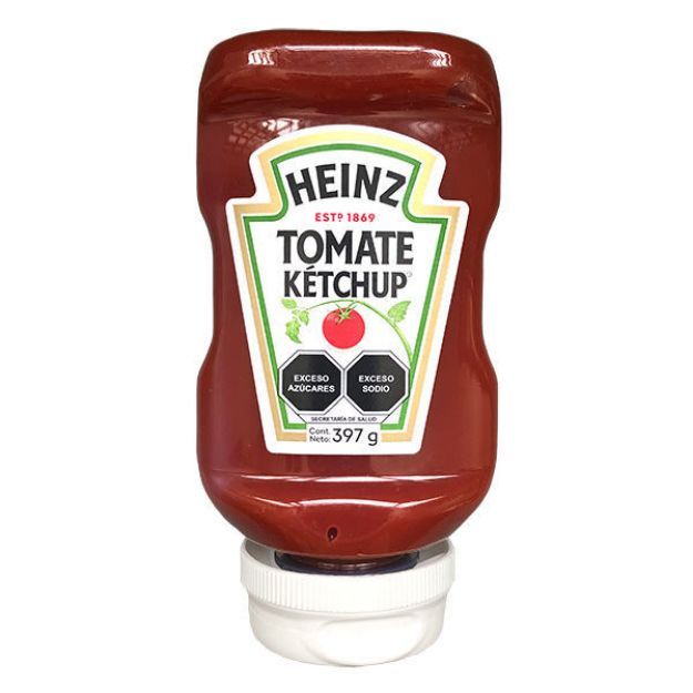 Imagen de Ketchup Heinz transparente 16 PET de 397 g