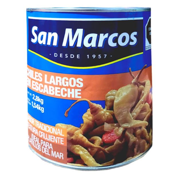 Imagen de Chiles Largos San Marcos Lata de 2.8 Kg