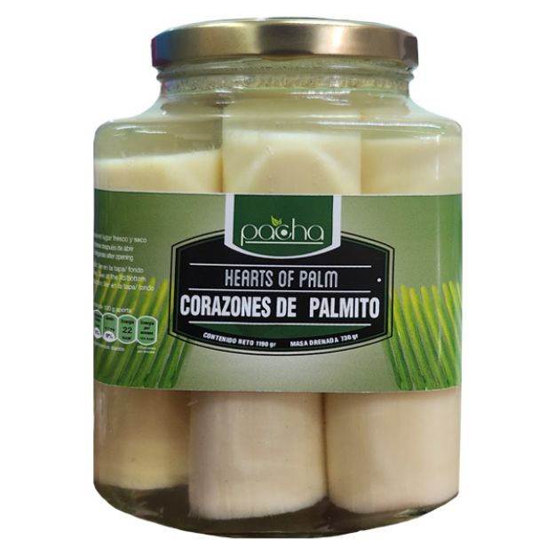 Imagen de Corazones de Palmito Pacha 1.190 Kg Frasco
