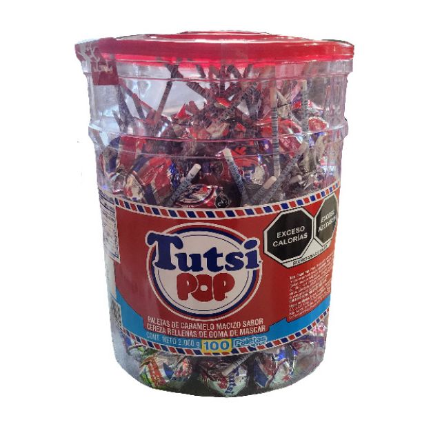 Imagen de Tutsi Paleta Chupa Pop 100 pzas (IEPS inc)