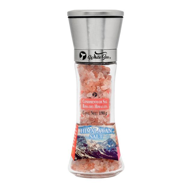 Imagen de Sal Rosa de Himalaya  Molino (Gourmet) 190 Gr