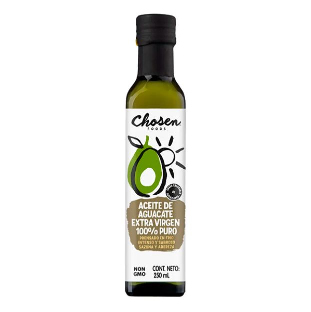 Imagen de Aceite de Aguacate Extra Virgen Chossen Foods 250 mL