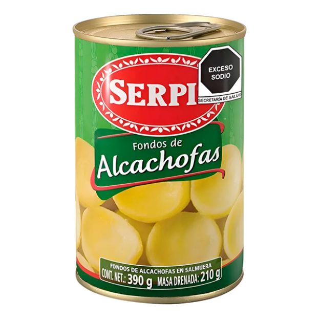 Imagen de Fondos de Alcachofas Serpis 390 gr Lata
