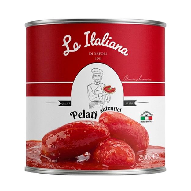 Imagen de Tomate Entero Pelado La Italiana 2.5 Kg