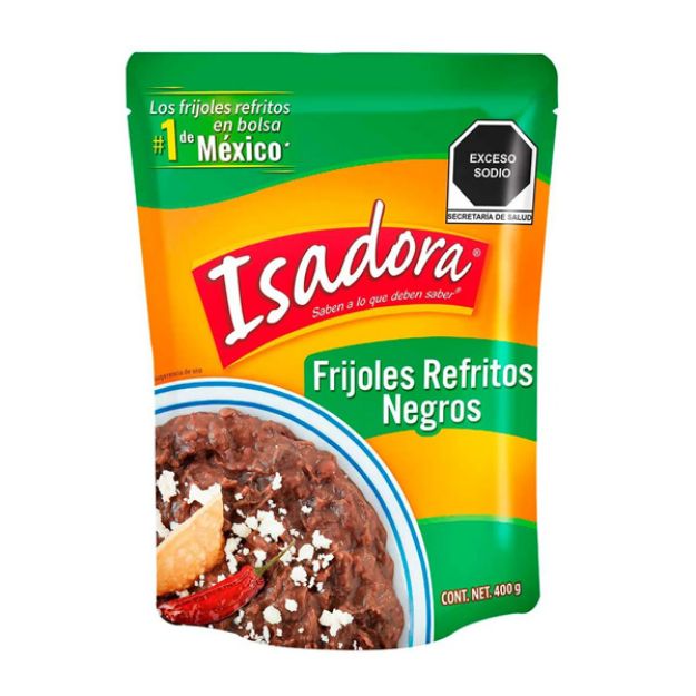 Imagen de ZPROV Frijol Negro Refrito Isadora Pouch 24/430 gr