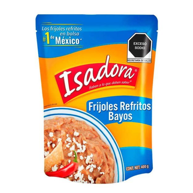 Imagen de ZPROV Frijol Bayo Refrito Isadora Pouch 24/430 gr