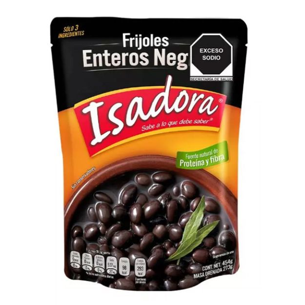 Imagen de ZPROV Frijol Entero Negro Isadora Pouch 12/454 gr