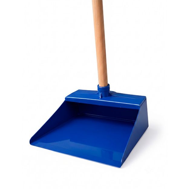 Imagen de Recogedor Metalico Azul Los Veleros para Areas de Produccion
