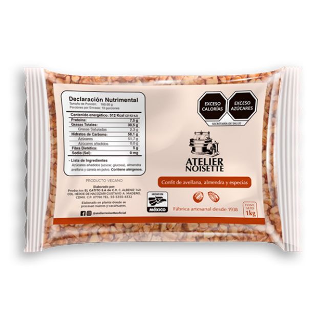 Imagen de Confit de Avellana, Almendra y Especies 1 KG (IEPS INC)