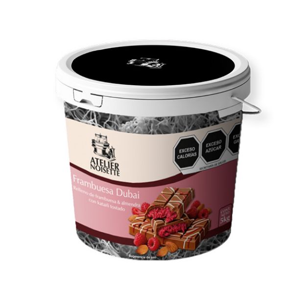 Imagen de Relleno Dubai Frambuesa 5 Kg Atelier Noisette (IEPS Inc)