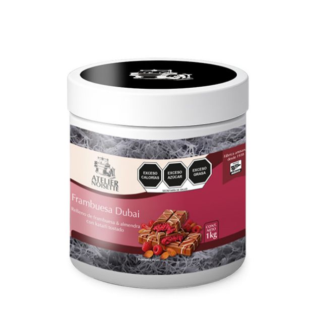 Imagen de Relleno Dubai Frambuesa 1 Kg Atelier Noisette (IEPS Inc)