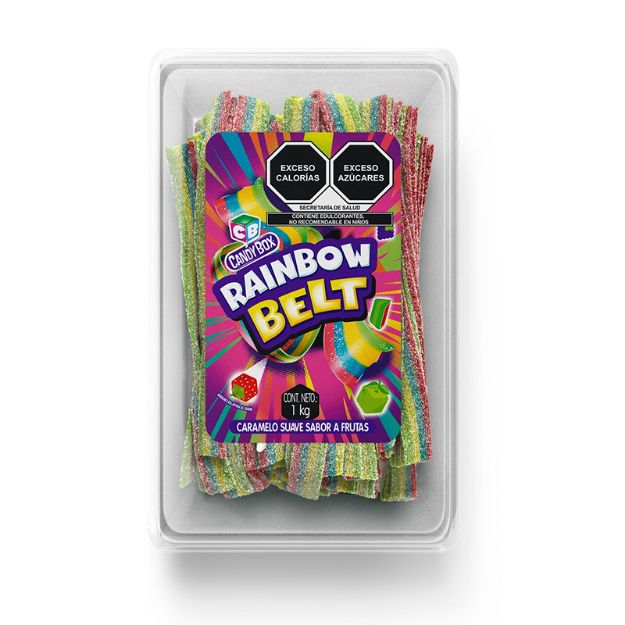 Imagen de Dulce Rainbow Belt 1 kg Tipo Xtreme (IEPS INC)