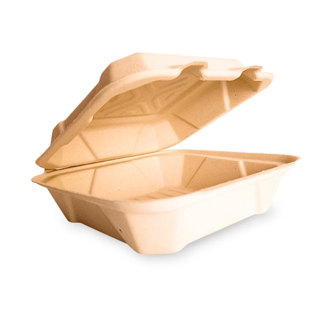 Imagen de Contenedor Compostable 9x9 sin division Wecare 200 pz